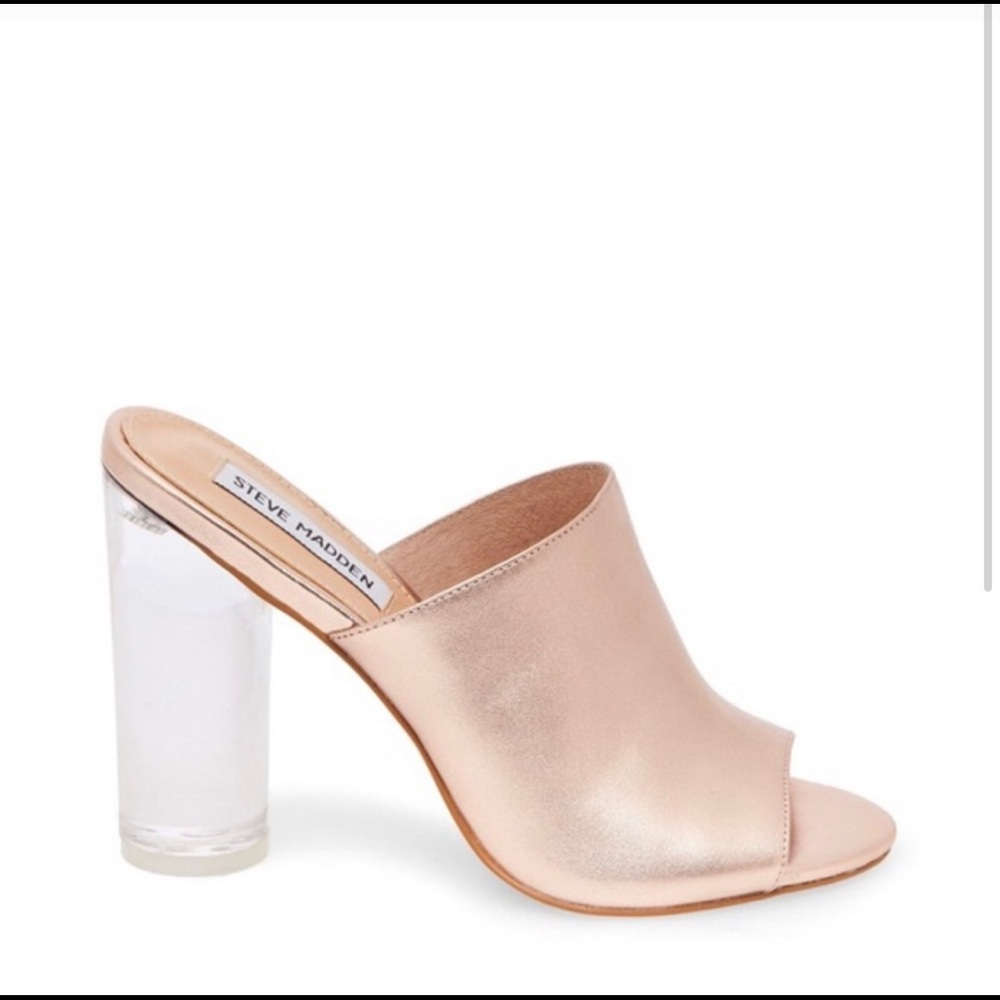 Steve Madden Clear heel mule pumps